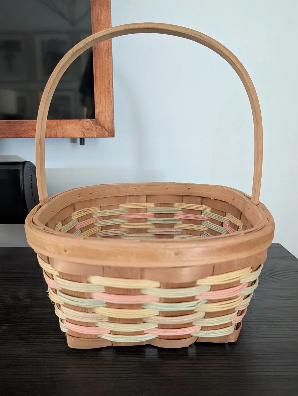 90's Longaberger Spring Woven Basket‎